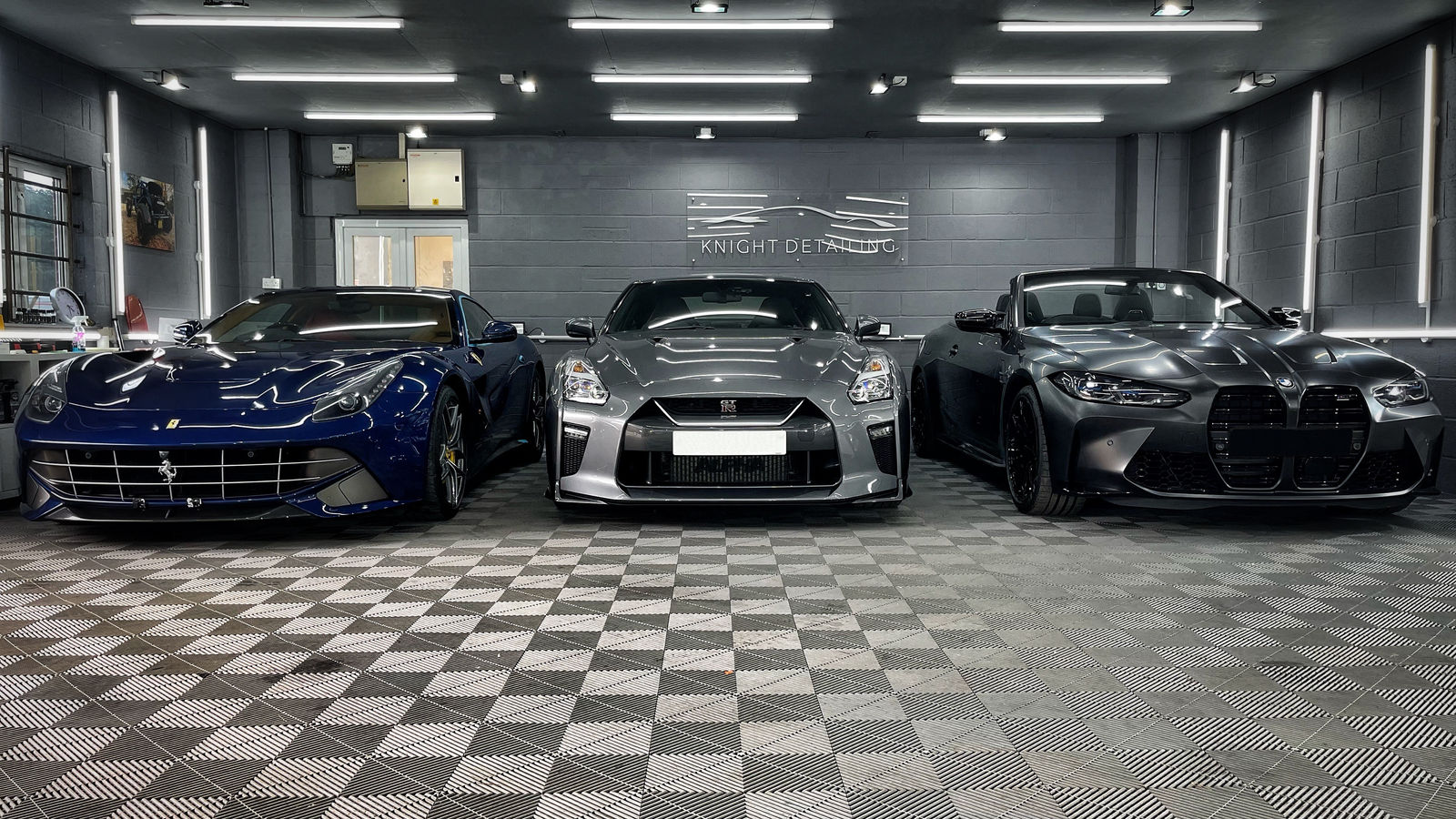 Ferrari F12, Nissan GT-R and BMW M4 detailed by Knight Detailing